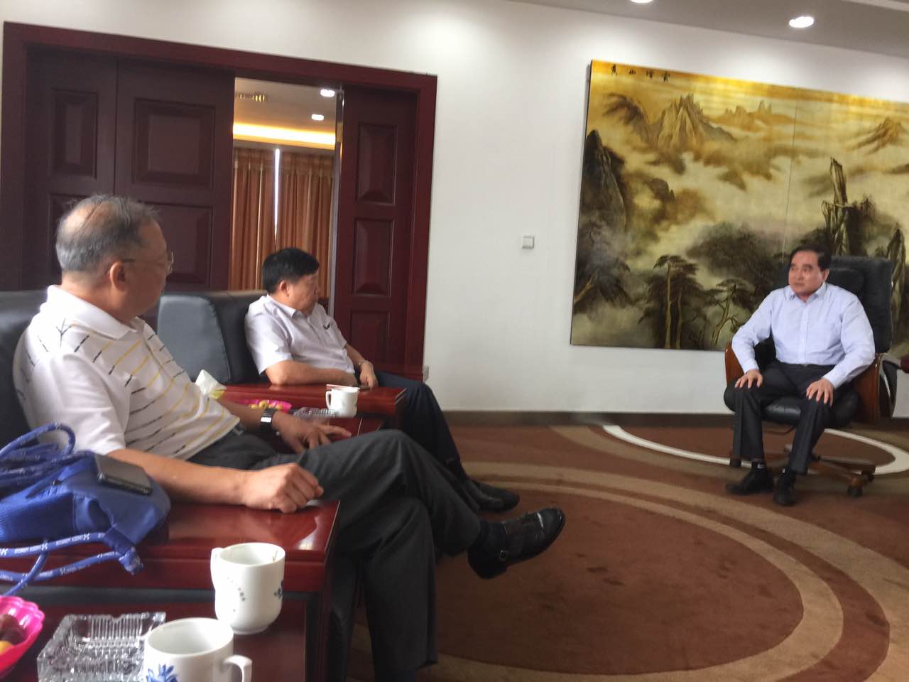秘书处,专家委一行拜访扬州诚德钢管有限公司董事长张怀德
